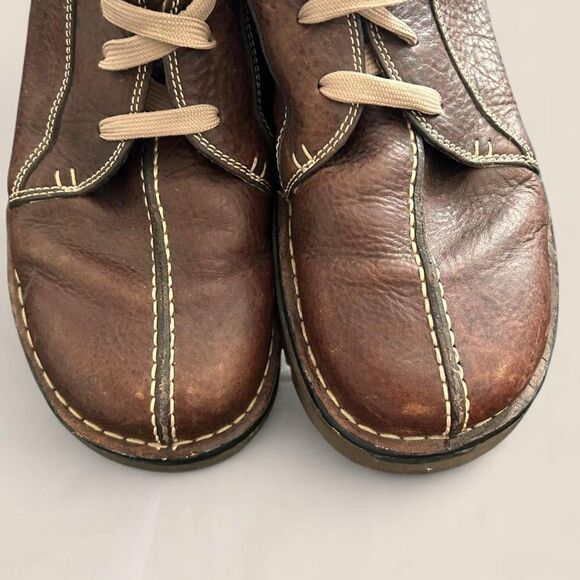 Dr. Martens Brown Leather Oxford Shoes Vintage Grunge Gorpcore Size 12